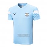 Camiseta De Futbol de Entrenamiento Manchester City 2022-2023 Azul