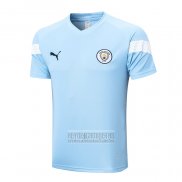 Camiseta De Futbol de Entrenamiento Manchester City 2022-2023 Azul