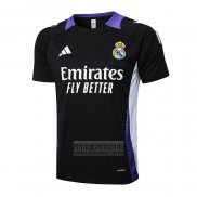Camiseta De Futbol de Entrenamiento Real Madrid 2024-2025 Negro