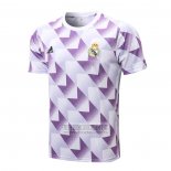 Camiseta De Futbol de Entrenamiento Real Madrid 2022-2023 Blanco y Purpura