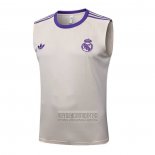 Camiseta De Futbol de Entrenamiento Real Madrid Sin Mangas 2025-2026 Amarillo