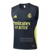 Camiseta De Futbol de Entrenamiento Real Madrid Sin Mangas 2025-2026 Gris
