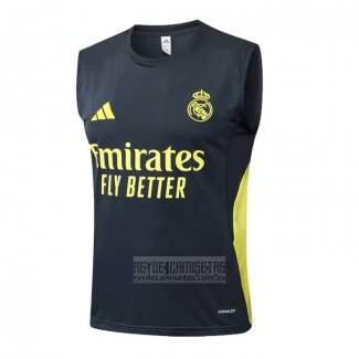 Camiseta De Futbol de Entrenamiento Real Madrid Sin Mangas 2025-2026 Gris