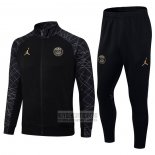 Chandal de Chaqueta del Paris Saint-Germain Jordan 2023-2024 Negro