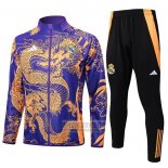 Chandal de Chaqueta del Real Madrid Dragon 2024-2025 Purpura