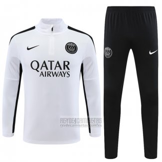 Chandal de Sudadera del Paris Saint-Germain 2023-2024 Blanco