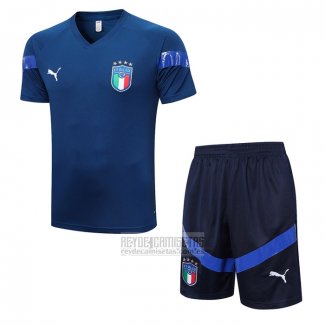 Chandal del Italia Manga Corta 2022-2023 Azul - Pantalon Corto