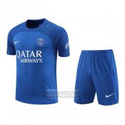 Chandal del Paris Saint-Germain Manga Corta 2022-2023 Azul Oscuro - Pantalon Corto