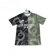 Tailandia Camiseta De Futbol Real Madrid Dragon 2025-2026 Negro Gris