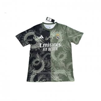Tailandia Camiseta De Futbol Real Madrid Dragon 2025-2026 Negro Gris