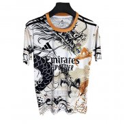 Tailandia Camiseta De Futbol Real Madrid Dragon 2025-2026 Blanco Negro