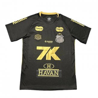 Tailandia Camiseta De Futbol Santos Special 2025 Negro Oro