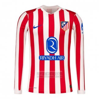 Camiseta De Futbol Atletico Madrid Primera Manga Larga 2025-2026