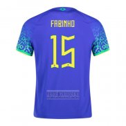 Camiseta De Futbol Brasil Jugador Fabinho Segunda 2022