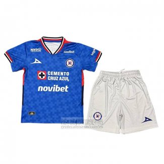 Camiseta De Futbol Cruz Azul Primera Nino 2025-2026