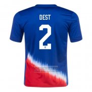 Camiseta De Futbol Estados Unidos Jugador Dest Segunda 2024