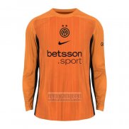 Camiseta De Futbol Inter Milan Portero Manga Larga 2025-2026 Naranja