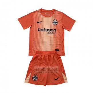 Camiseta De Futbol Inter Milan Portero Nino 2025-2026 Naranja