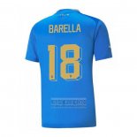 Camiseta De Futbol Italia Jugador Barella Primera 2022