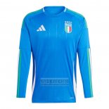 Camiseta De Futbol Italia Primera Manga Larga 2024-2025