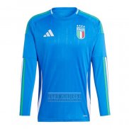 Camiseta De Futbol Italia Primera Manga Larga 2024-2025