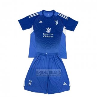 Camiseta De Futbol Juventus Portero Nino 2025-2026 Azul