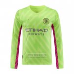 Camiseta De Futbol Manchester City Portero Manga Larga 2023-2024 Verde