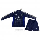 Camiseta De Futbol Manchester United Segunda Manga Larga Nino 2024-2025