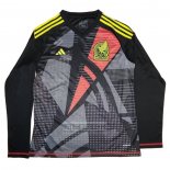 Camiseta De Futbol Mexico Portero Manga Larga 2024 Negro