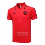 Camiseta De Futbol Polo del Flamengo 2023-2024 Rojo
