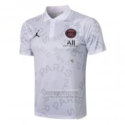 Camiseta De Futbol Polo del Paris Saint-Germain 2021-2022 Blanco