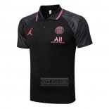 Camiseta De Futbol Polo del Paris Saint-Germain Jordan 2022-2023 Negro