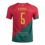 Camiseta De Futbol Portugal Jugador N.Mendes Primera 2022