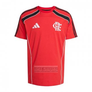 Camiseta De Futbol Pre Partido del Flamengo 2025 Rojo