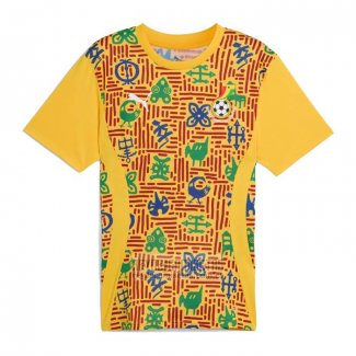 Camiseta De Futbol Pre Partido del Ghana 2024 Amarillo