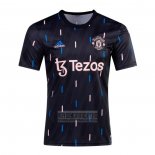 Camiseta De Futbol Pre Partido del Manchester United 2022 Negro