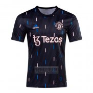 Camiseta De Futbol Pre Partido del Manchester United 2022 Negro