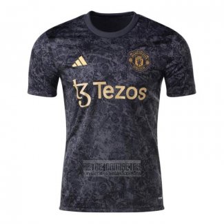 Camiseta De Futbol Pre Partido del Manchester United Stone Roses 2024