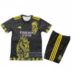 Camiseta De Futbol Real Madrid Dragon Nino 2025-2026 Negro