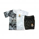 Camiseta De Futbol Real Madrid Dragon Nino 2025-2026 Negro Blanco