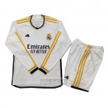 Camiseta De Futbol Real Madrid Primera Nino Manga Larga 2023-2024