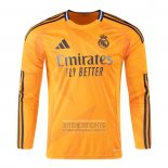 Camiseta De Futbol Real Madrid Segunda Manga Larga 2024-2025