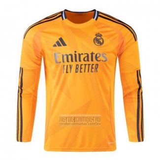 Camiseta De Futbol Real Madrid Segunda Manga Larga 2024-2025