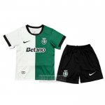 Camiseta De Futbol Sporting Special Nino 2025-2026 Blanco Verde