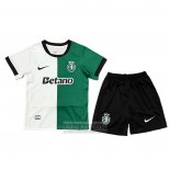 Camiseta De Futbol Sporting Special Nino 2025-2026 Blanco Verde