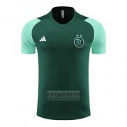 Camiseta De Futbol de Entrenamiento Argelia 2023-2024 Verde