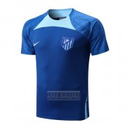 Camiseta De Futbol de Entrenamiento Atletico Madrid 2022-2023 Azul