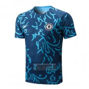 Camiseta De Futbol de Entrenamiento Chelsea 2022-2023 Azul