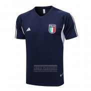 Camiseta De Futbol de Entrenamiento Italia 2023-2024 Azul