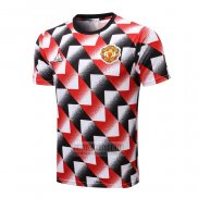 Camiseta De Futbol de Entrenamiento Manchester United 2022-2023 Negro y Rojo